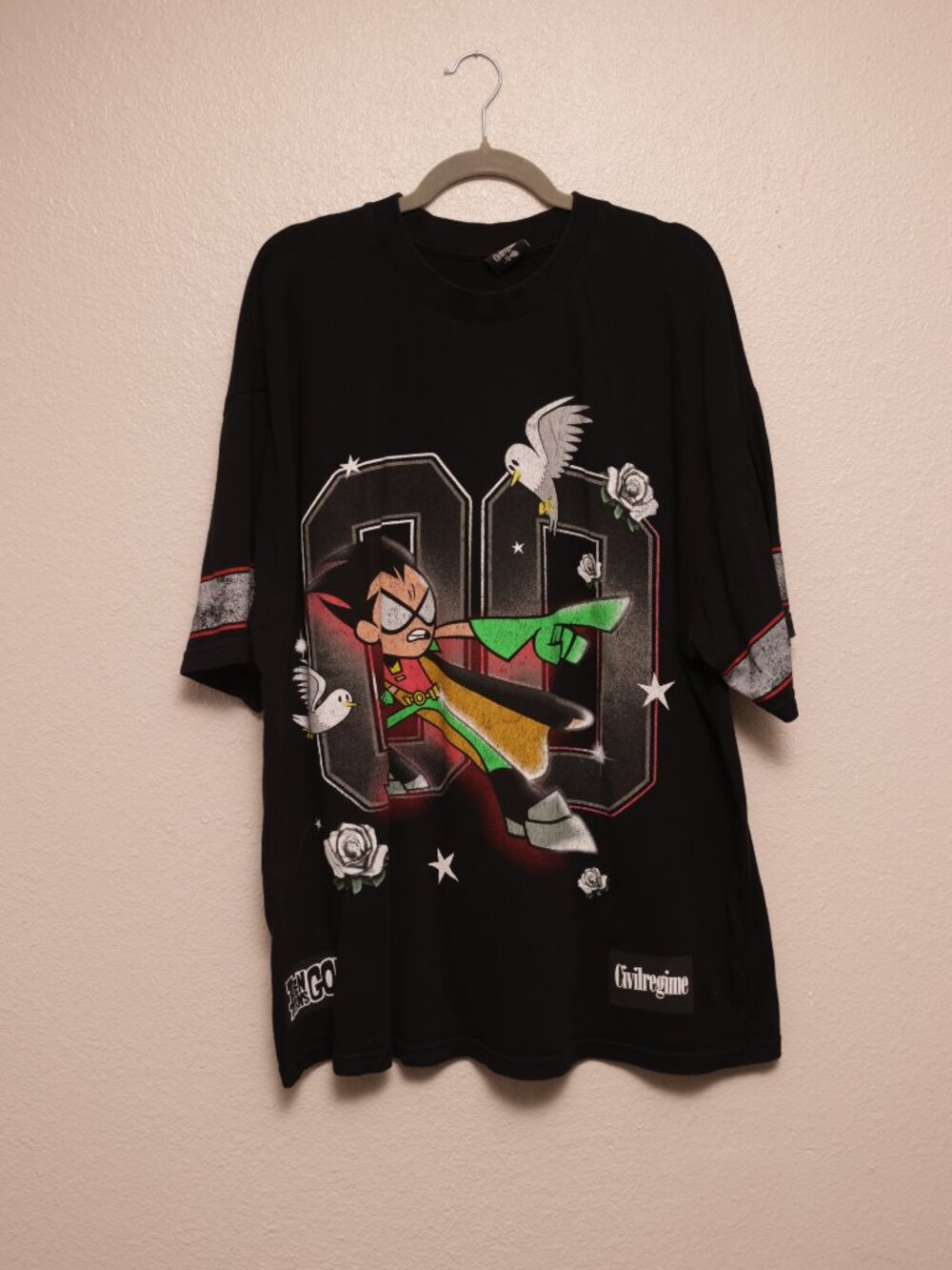 Civil Regime x Teen Titans Go Robin Oversized Tee (XXL)